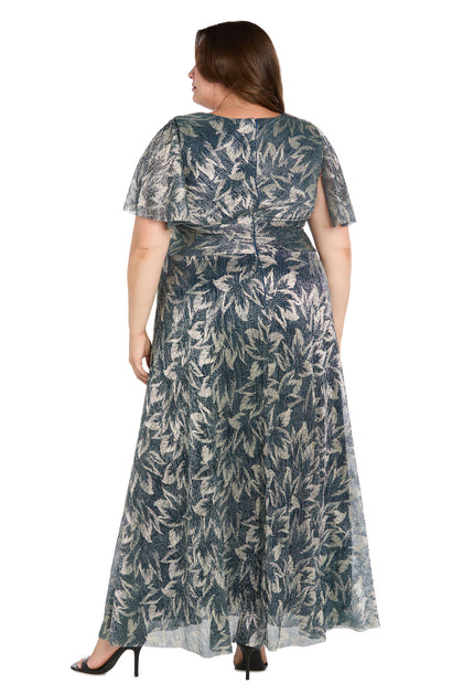 Metallic Maxi Dress - Plus R&M Richards Metallic Maxi Dress - Plus R&M Richards