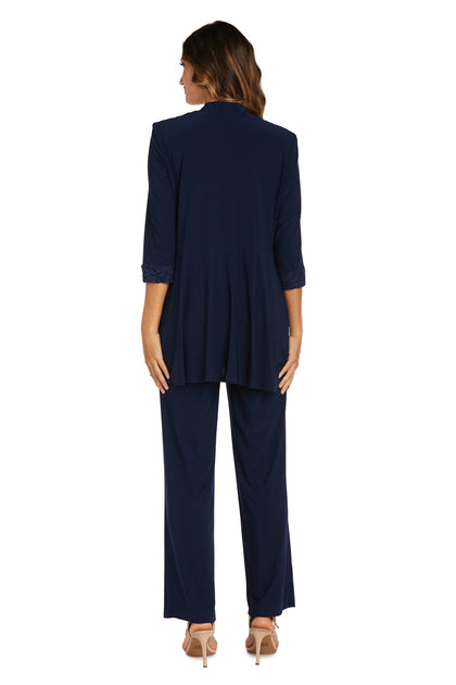 Lace and Sequin Pant Set with Matching Jacket – R&M Richards
