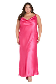 Stella Satin Cowl Gown-Plus