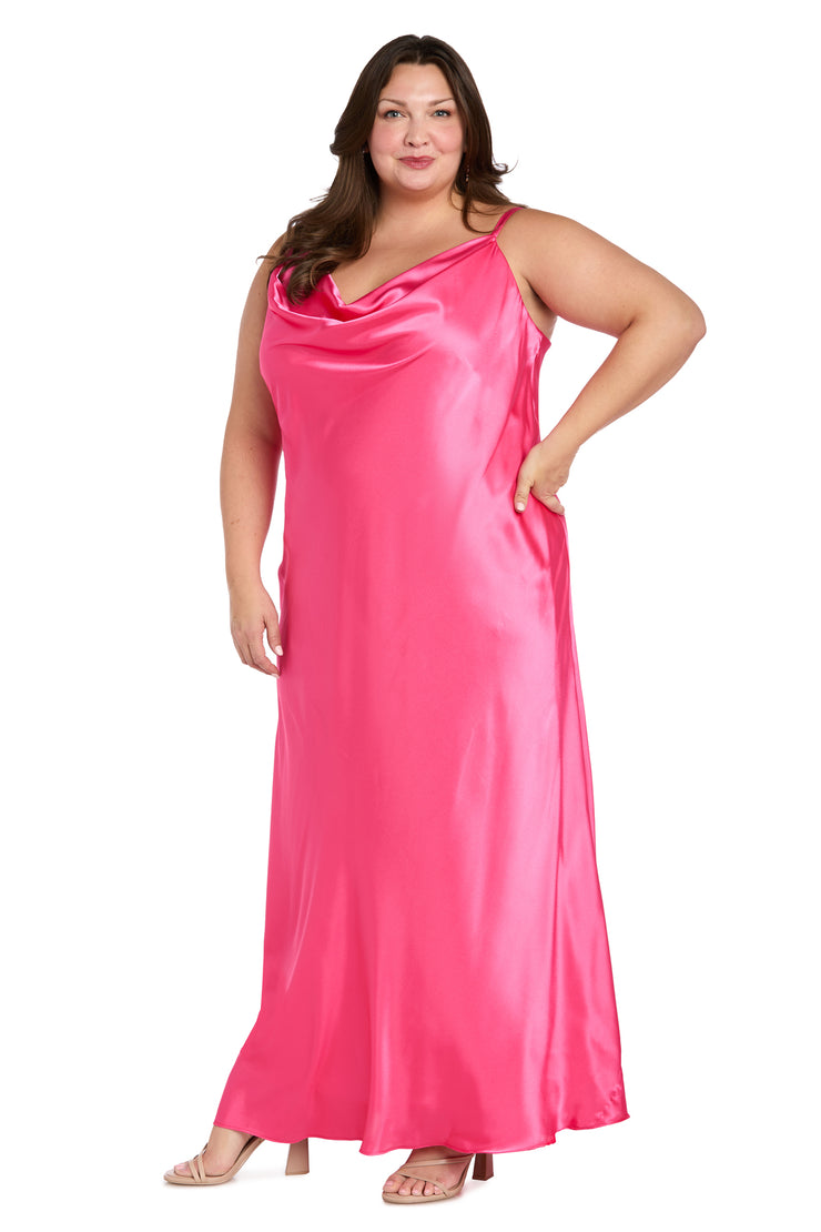 Stella Satin Cowl Gown-Plus