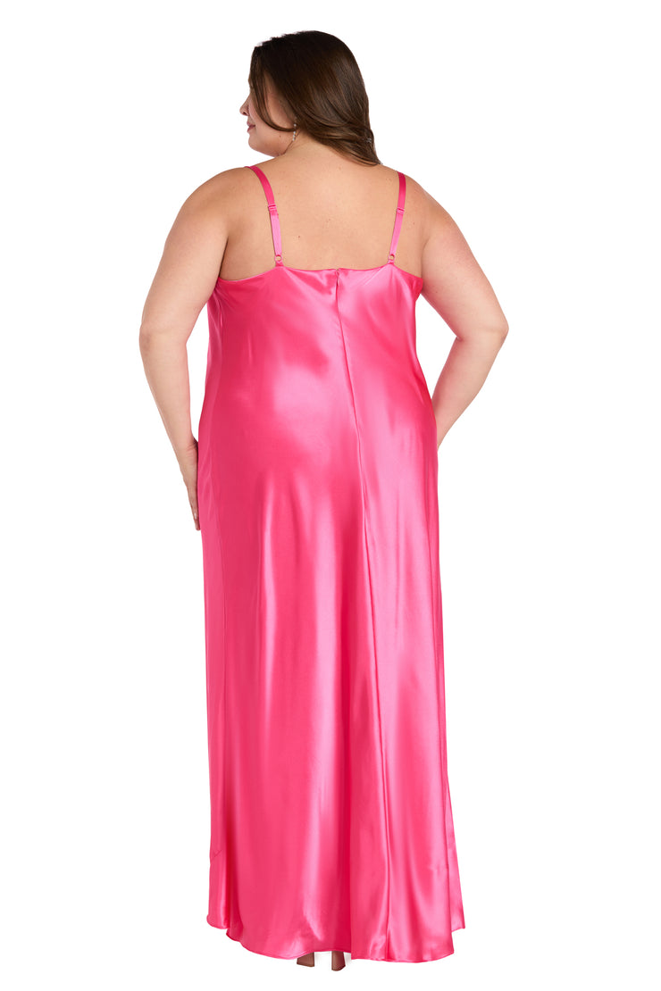 Stella Satin Cowl Gown-Plus
