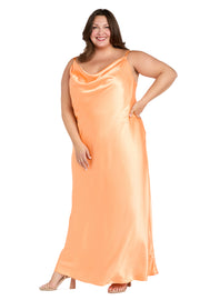 Stella Satin Cowl Gown-Plus