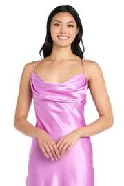 Stella Satin Cowl Gown