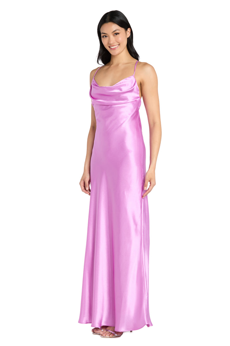 Stella Satin Cowl Gown