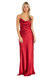 Stella Satin Cowl Gown