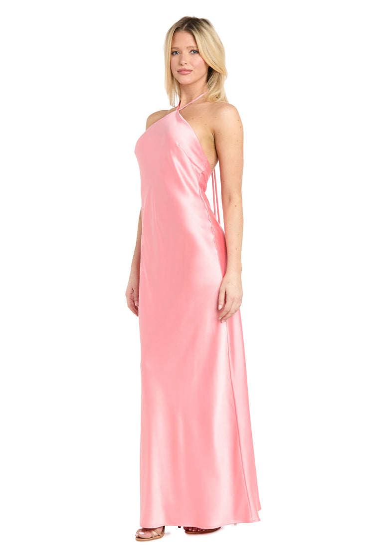 Morgan & Company Juniors' Halter-Neck Slip Dress - Spiced/Gin Morgan & Company Juniors' Halter-Neck Slip Dress - Spiced/Gin
