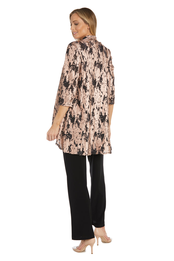 Metallic Patterned Pantsuit