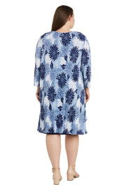 Flyway Airbrush Puff Print Jacket Dress -  Plus