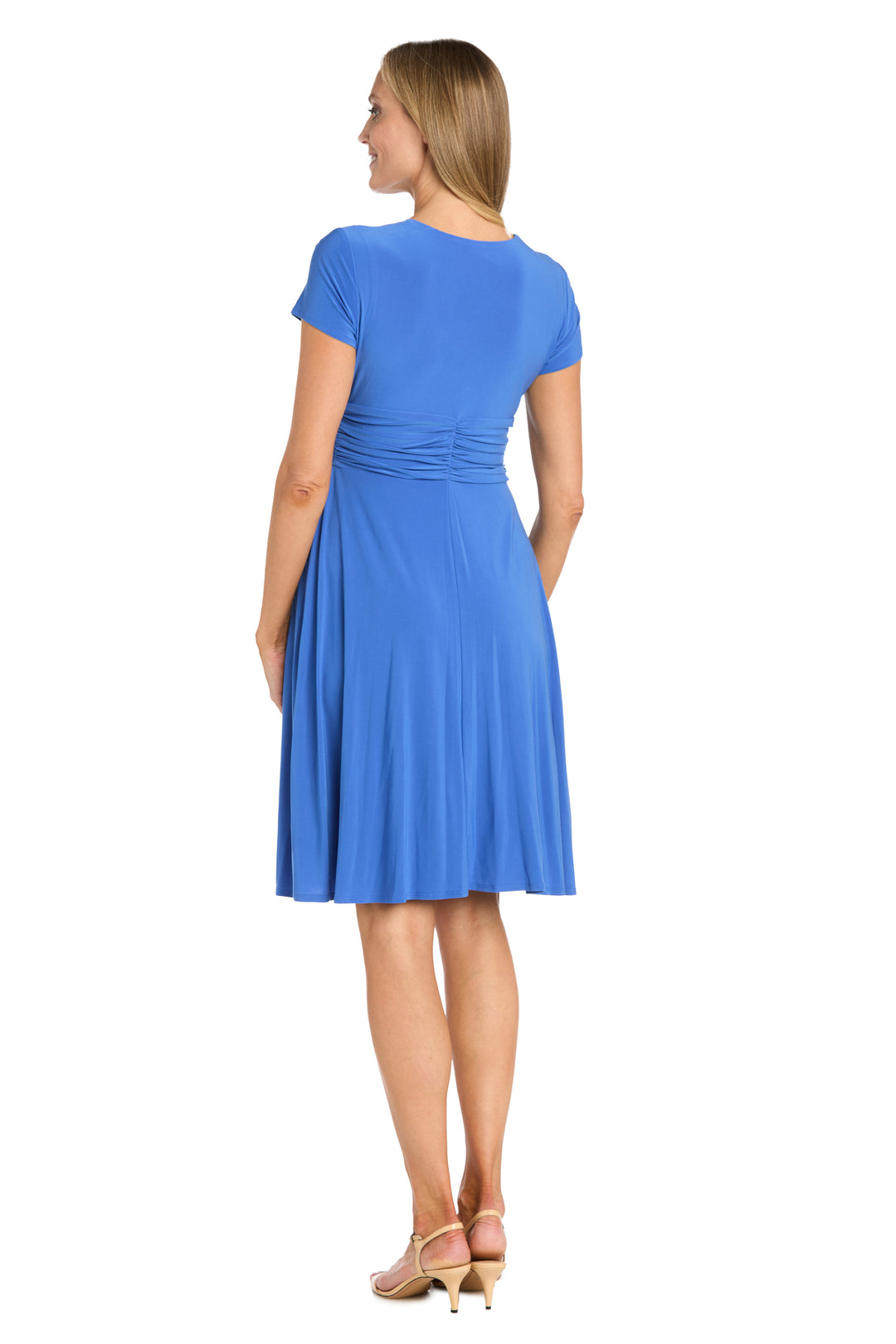 Faux Wrap Dress with Waist Embellishment – R&M Richards