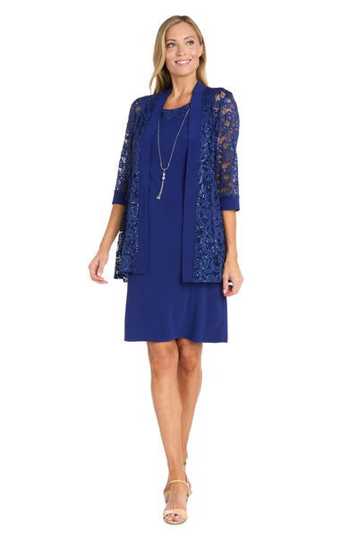Sequenced Laced Jacket Dress - Petite