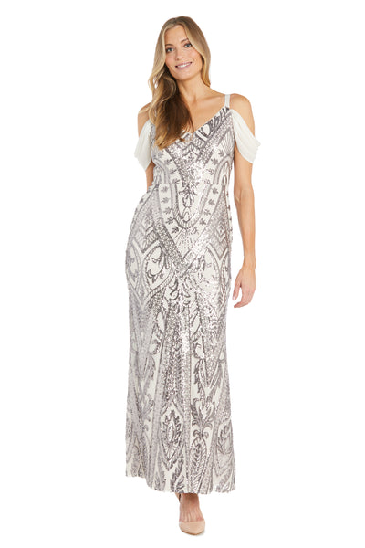 Off The Shoulder Gown with Beautiful Intricate Pattern
