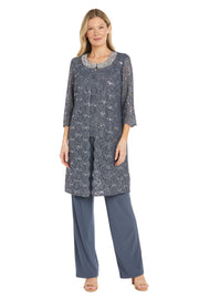 Lace Pantsuit with Pearl Neckline - Petite
