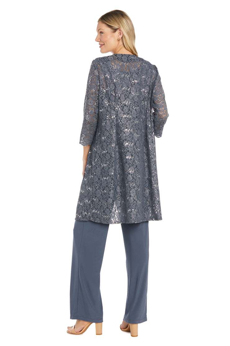 Lace Pantsuit with Pearl Neckline - Petite
