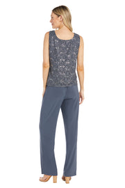 Lace Pantsuit with Pearl Neckline - Petite