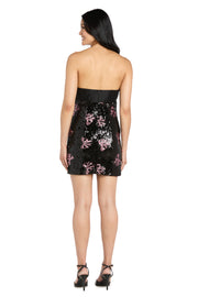 Blake Bow Strapless Mini Dress