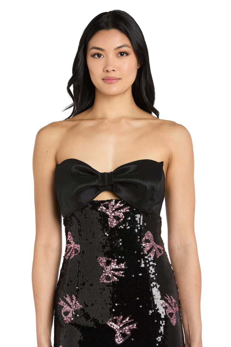Blake Bow Strapless Mini Dress
