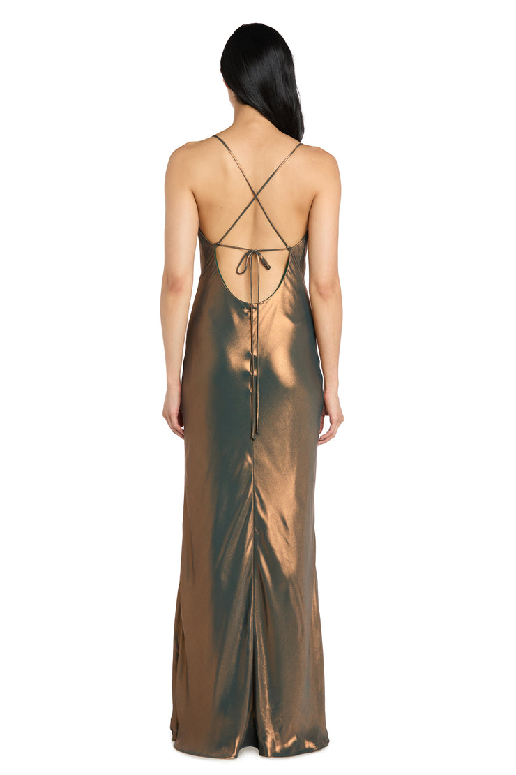 Millie Metallic Long Dress R&M Richards Millie Metallic Long Dress R&M Richards