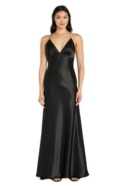 Sophia Satin Long Dress