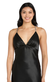 Sophia Satin Long Dress