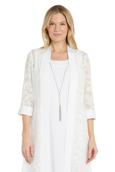 White Sheer Jacket and Matching Dress