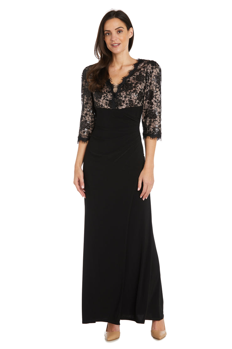 Long Lace Evening Gown - Petite