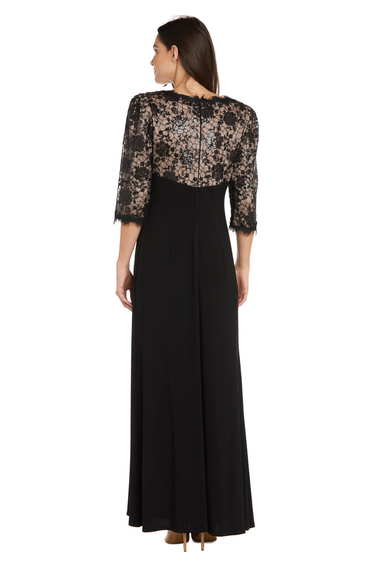 Long Lace Evening Gown - Petite