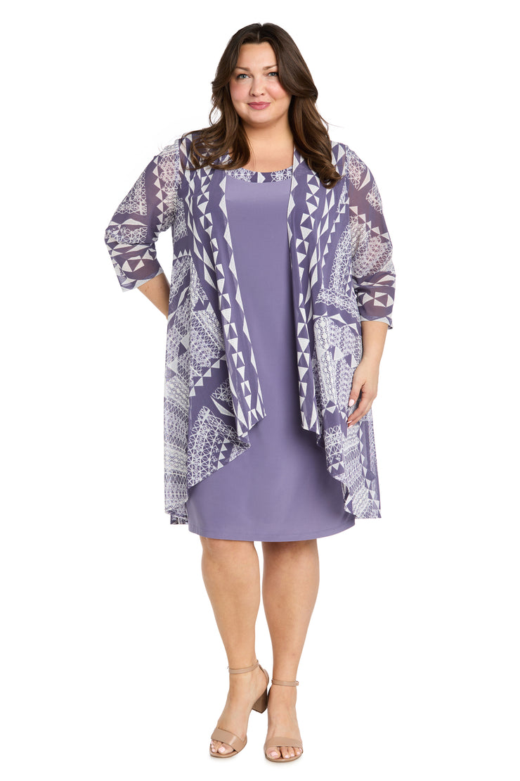 Lavender Daytime Jacket Dress - Plus