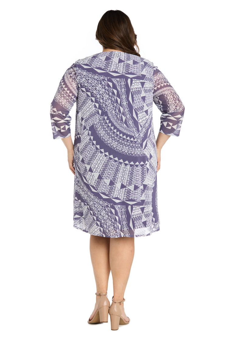 Lavender Daytime Jacket Dress - Plus