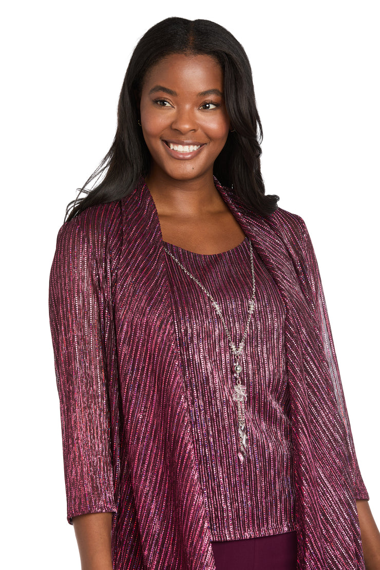 Sequined Duster Pant Set