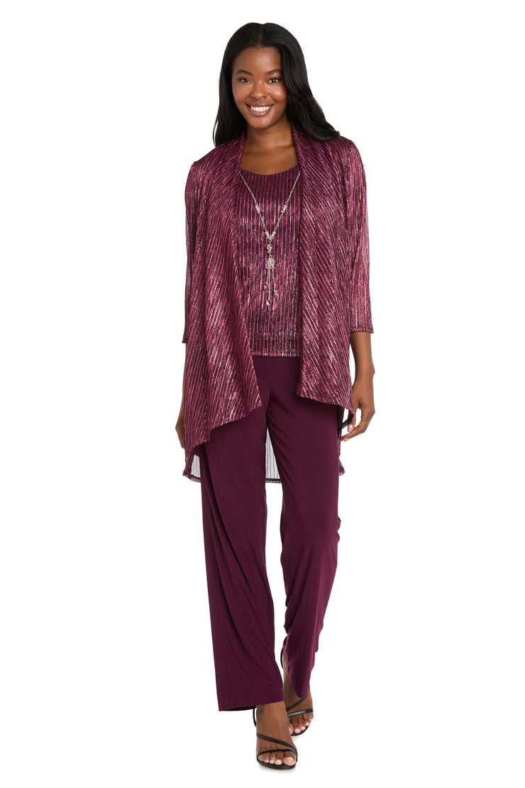 Sequined Duster Pant Set