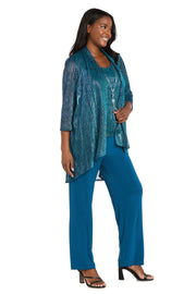 Sequined Duster Pant Set