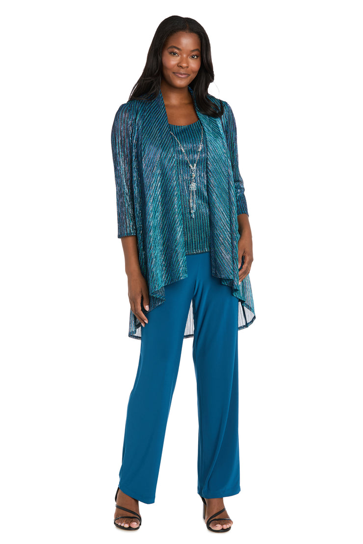 Sequined Duster Pant Set
