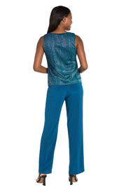 Sequined Duster Pant Set