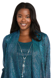 Sequined Duster Pant Set