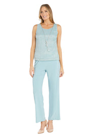 Sequined Duster Pant Set