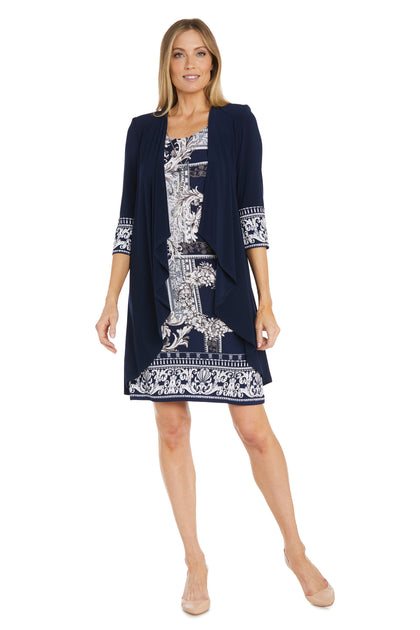 Puff Print Flyaway Jacket Dress – R&M Richards