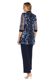 Threaded Floral Pantsuit