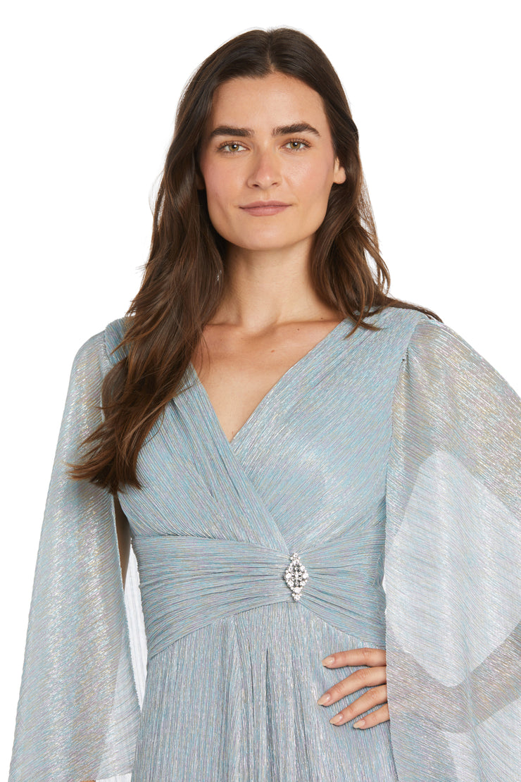r&m richards silver dress Long Shimmering Silver Sequin Dress