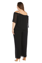 Jumpsuit with Rhinestone Straps - Plus