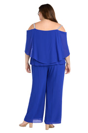 Jumpsuit with Rhinestone Straps - Plus