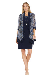 Intricate Swivel Patterned Jacket Dress