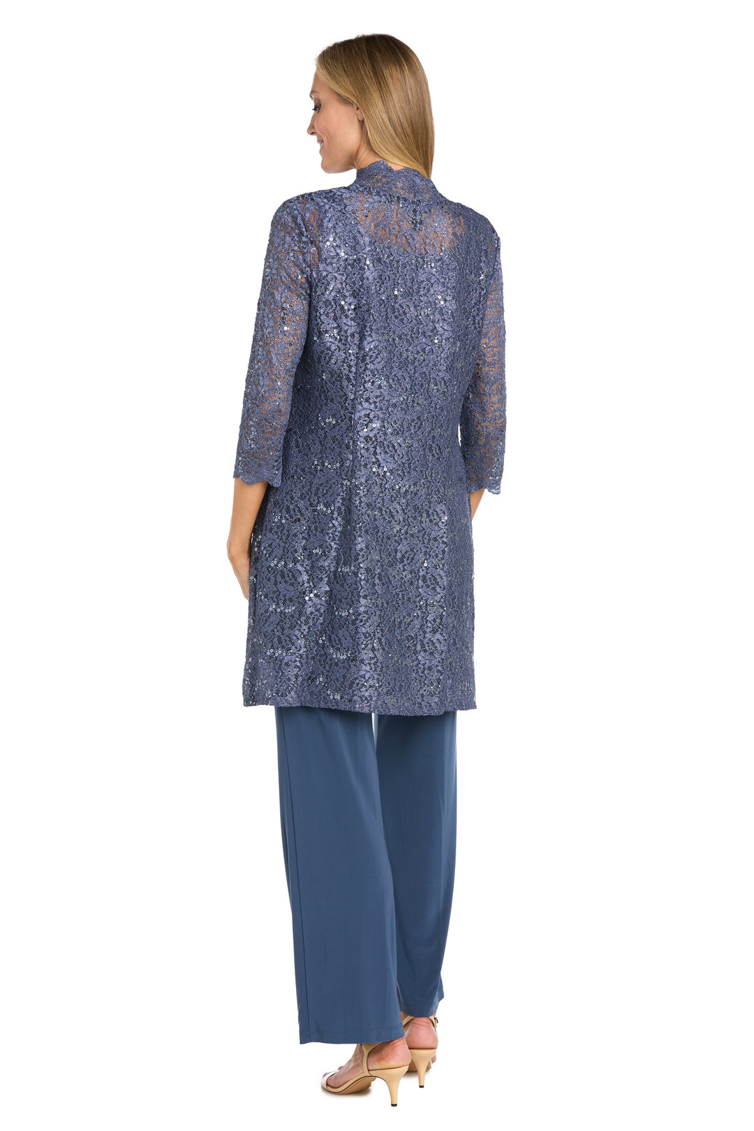売れ筋商品|||アールアンドエムリチャーズ カットソー トップス レディース Women's 3-Pc. llic Jacquard Jacket, Tank Top & Pant Set Lavender/Silver Metallic Lace Tank Top and Pant Set with Sheer Lace Jacket