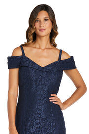 Off the Shoulder Fishtail Evening Gown - Petite
