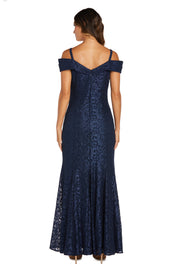 Off the Shoulder Fishtail Evening Gown - Petite