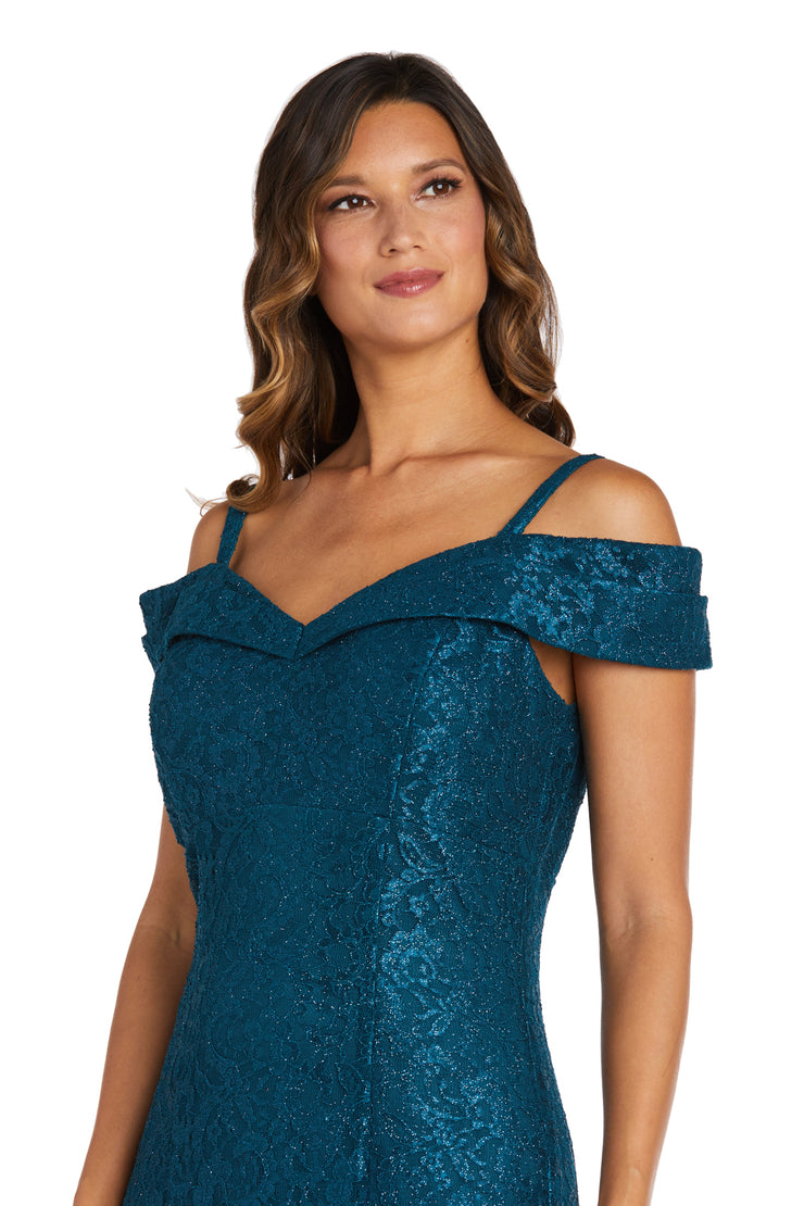 Off the Shoulder Fishtail Evening Gown