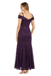 Off the Shoulder Fishtail Evening Gown