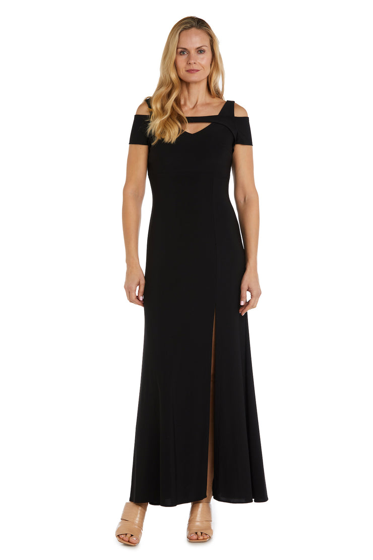 Nightway Full Length Evening Gown With Slit