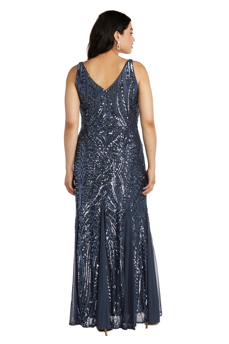 Nightway Full Length Sleeveless Embellished Dress