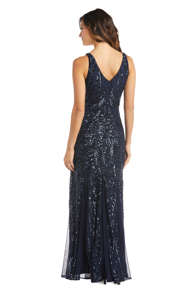 Nightway Full Length Sleeveless Embellished Dress