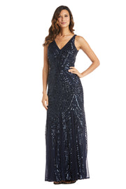 Nightway Full Length Sleeveless Embellished Dress